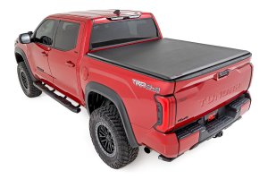 Toyota Tundra Soft Roll Up Bed Cover - Rough Country - Matte Black - '22-'24